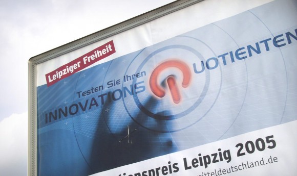 Plakat für den IQ-Innovationspreis Sachsen