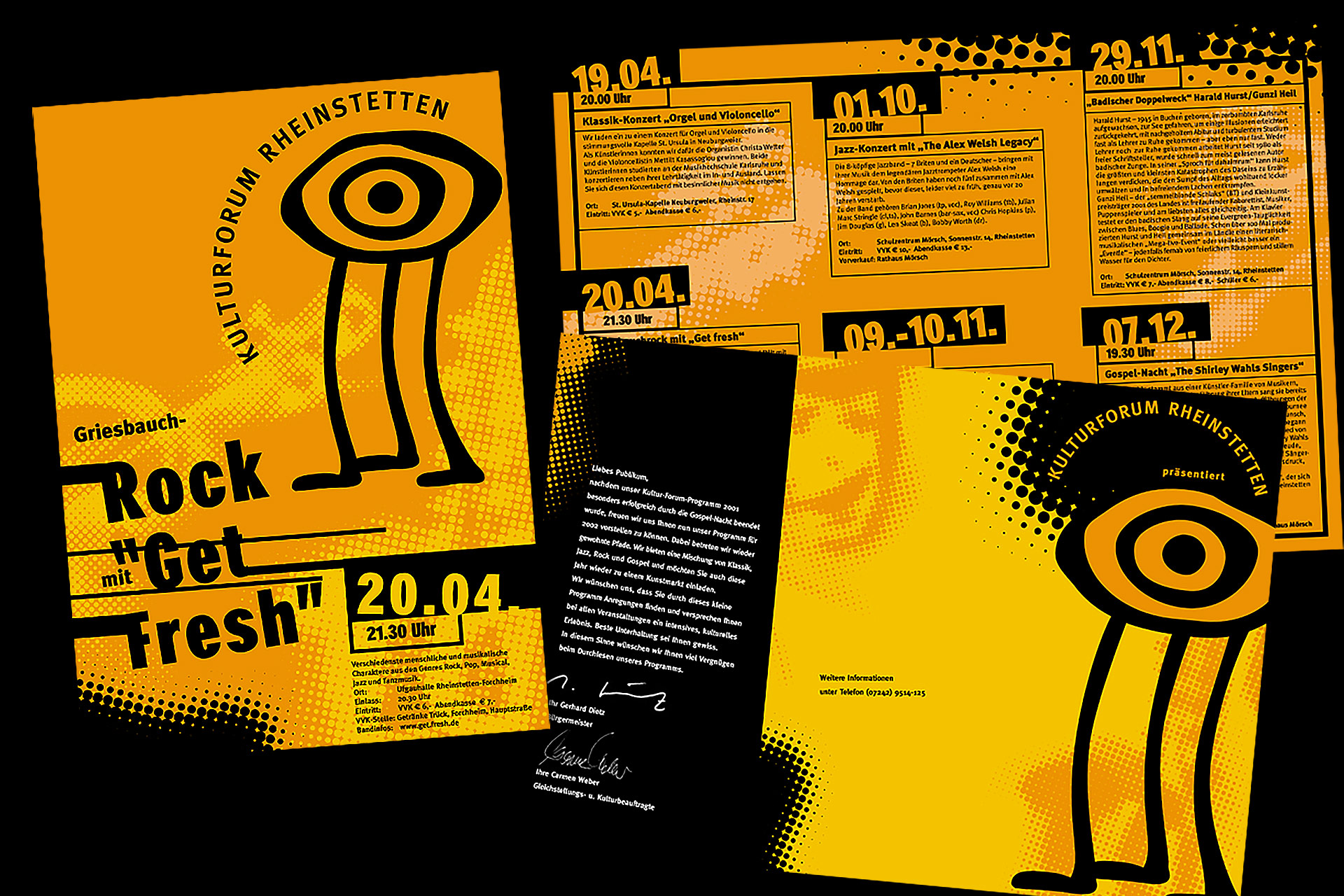 Kulturforum-flyer-plakat Kulturforum Rheinstetten Plakat und Flyer