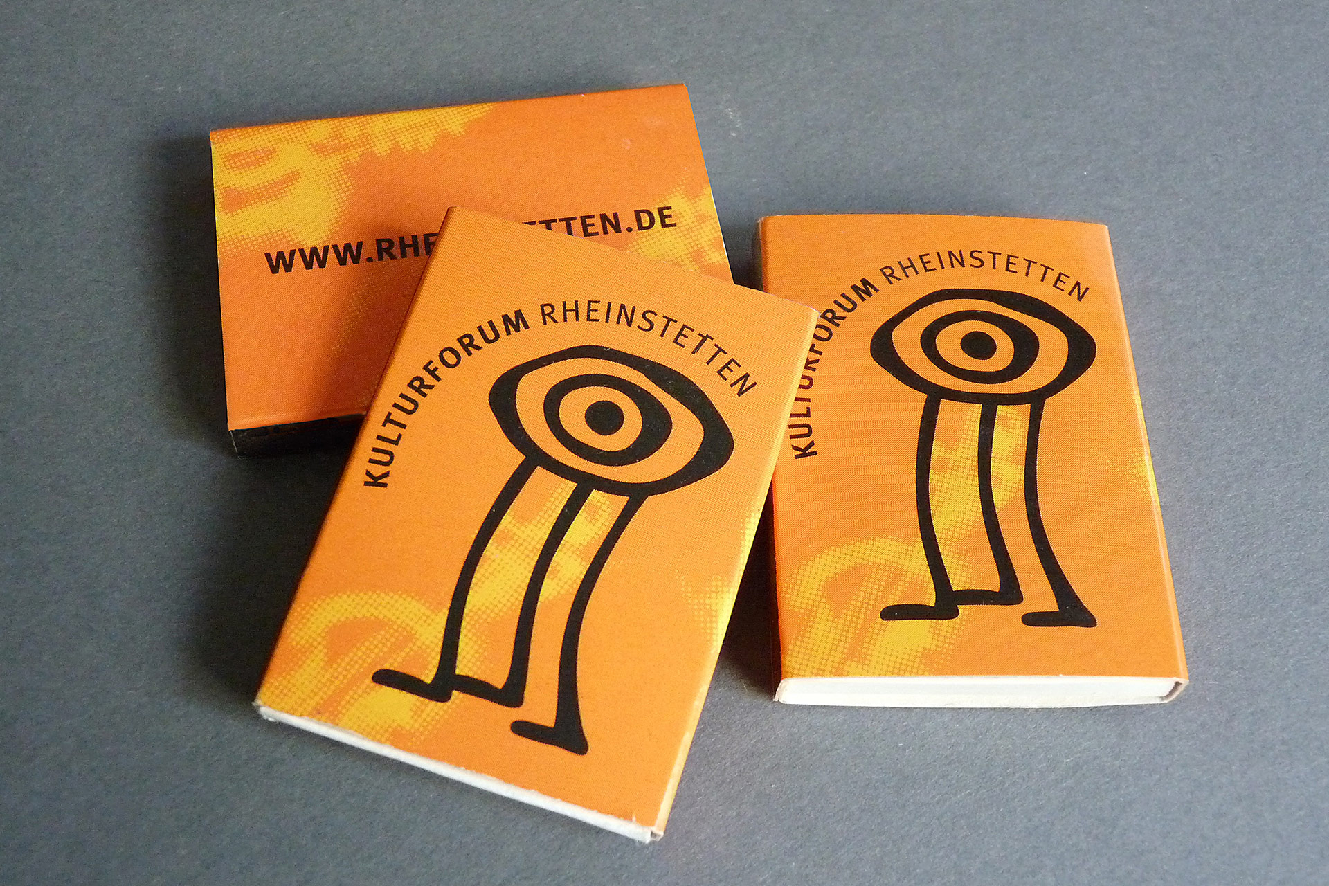 Kulturforum-streichholzschachteln Kulturforum Rheinstetten Werbemittel Streichholzschachteln