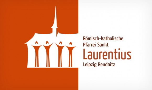 weitere Alternative des Logos der Römisch-katholischen Pfarrei Sankt Laurentius Leipzig Reudnitz