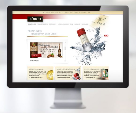 Webdesign für Lörch Obstbrände