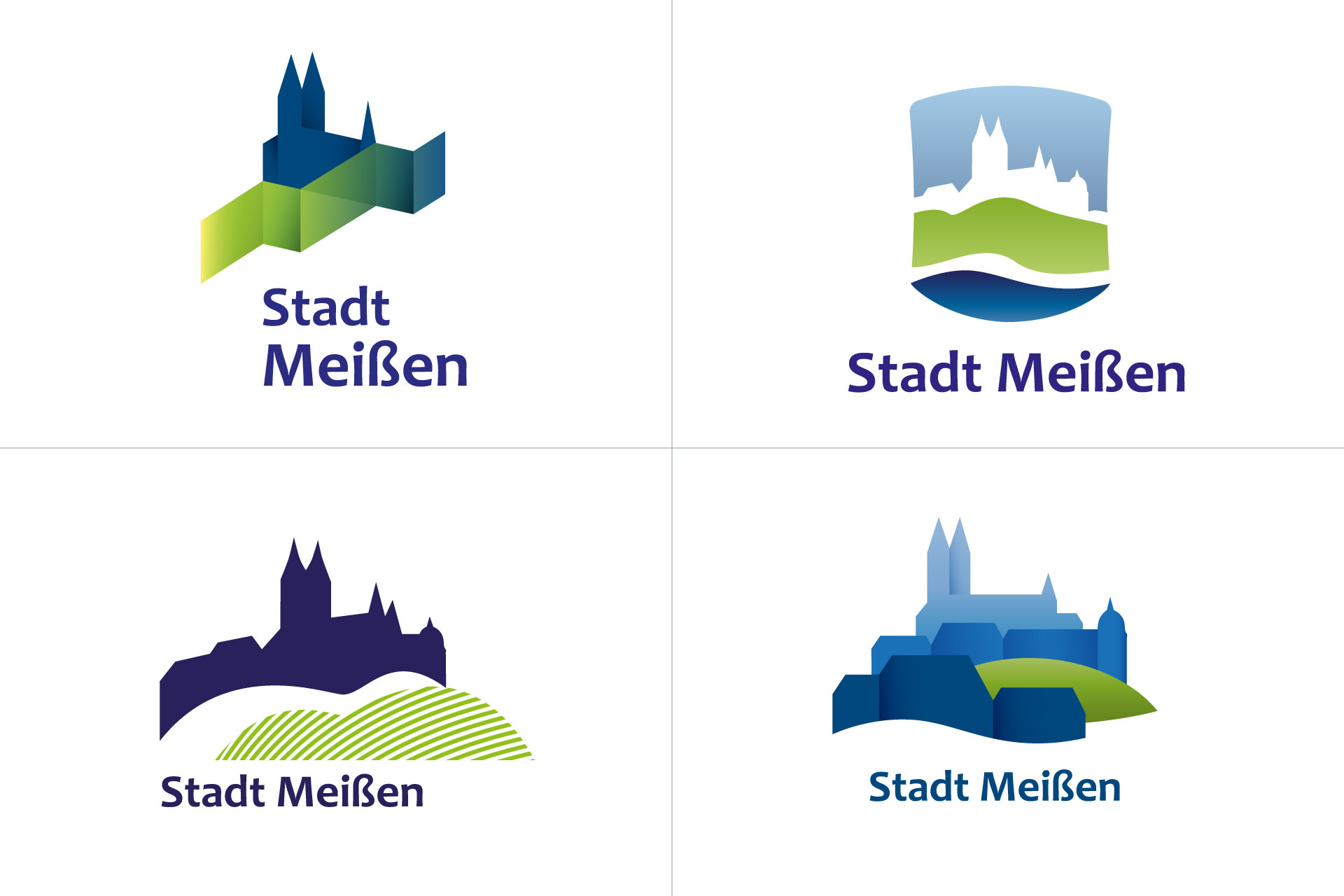 Stadt-Meißen-Logo-Alternativen Stadt Meißen Corporate Logo Alternativen