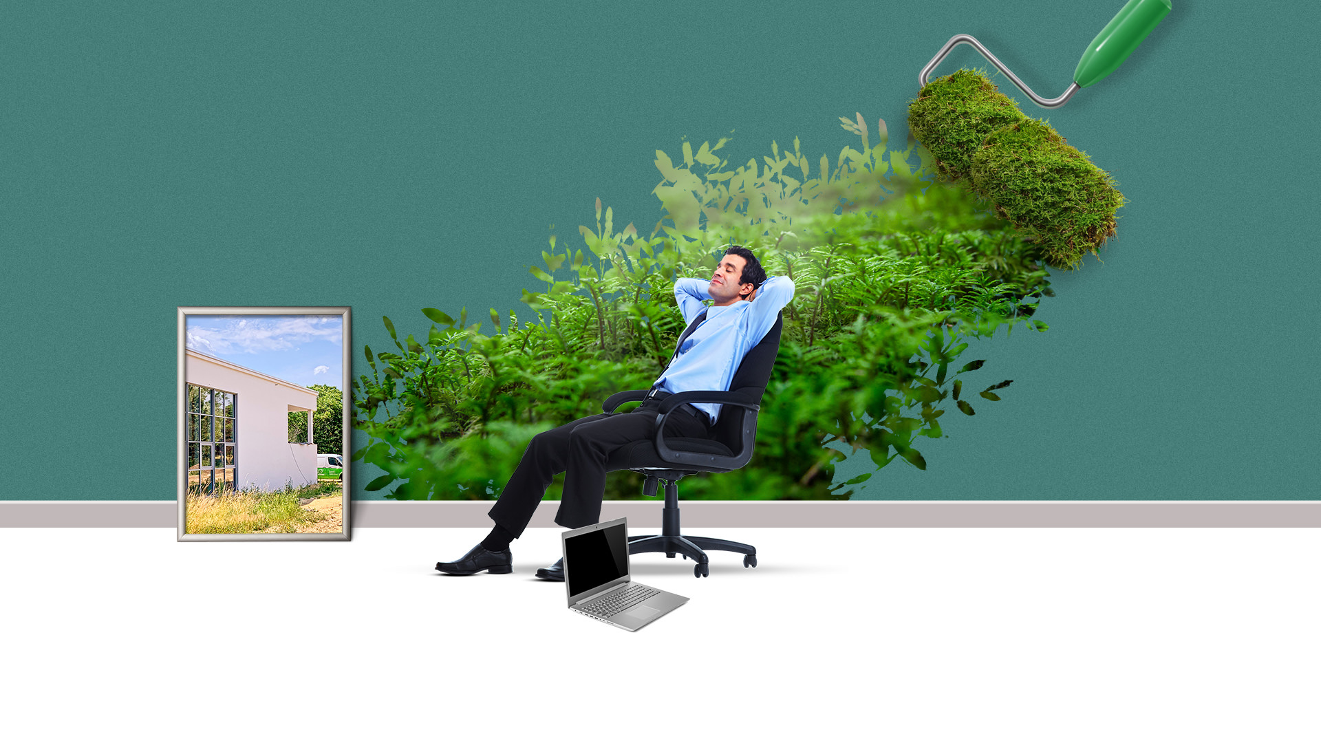 Unternehmen BILK Malerbetrieb | Atmende Wände | Konzept & Composing Headerbilder