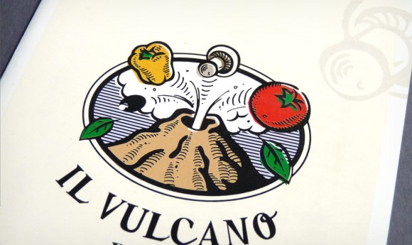 Logo der Pizzeria »Il Vulkano« in Rastatt