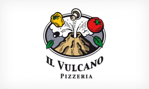 Logo der Pizzeria »Il Vulkano« in Rastatt