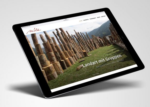 Website arte-lilee auf dem iPad