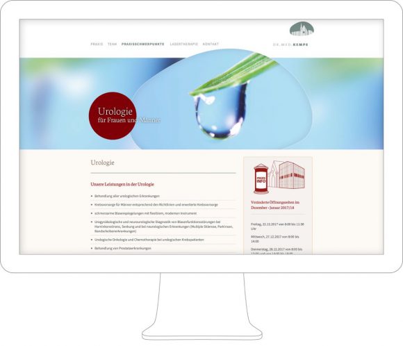 Dr. Kempe - Webdesign