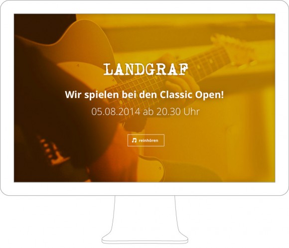 Landgraf Band Webdesign