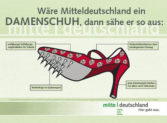 Plakat für Kampagne für Mitteldeutschland