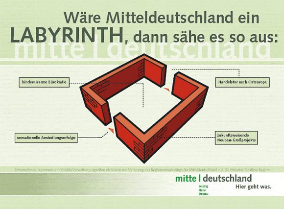 Plakat für Kampagne für Mitteldeutschland