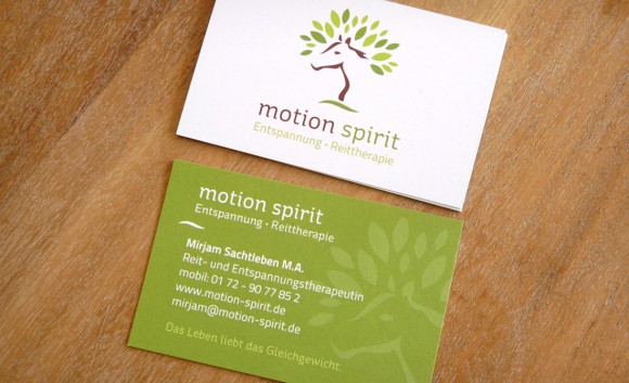 motion spirit Visitenkarte