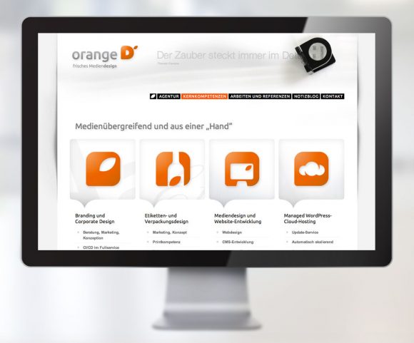 Webdesign für orangeD