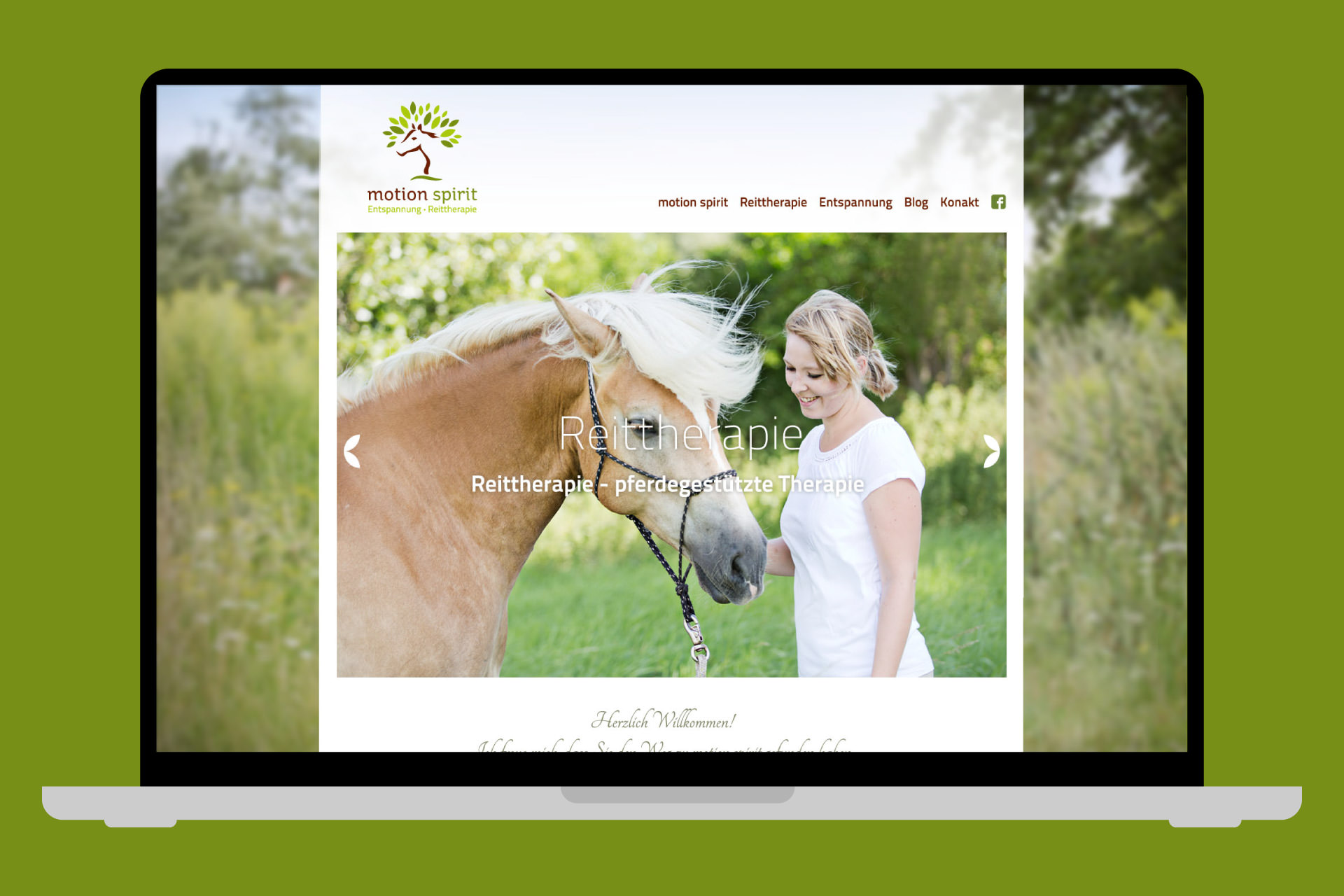 motion spirit Webdesign Laptop