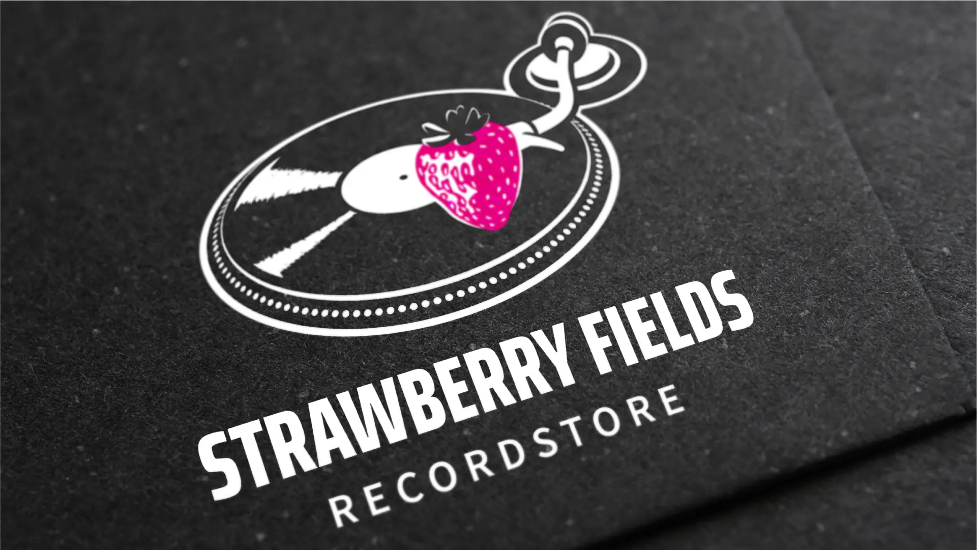 Strawberry Fields Recordstore Logo Leipzig Connewitz